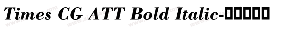 Times CG ATT Bold Italic字体转换
